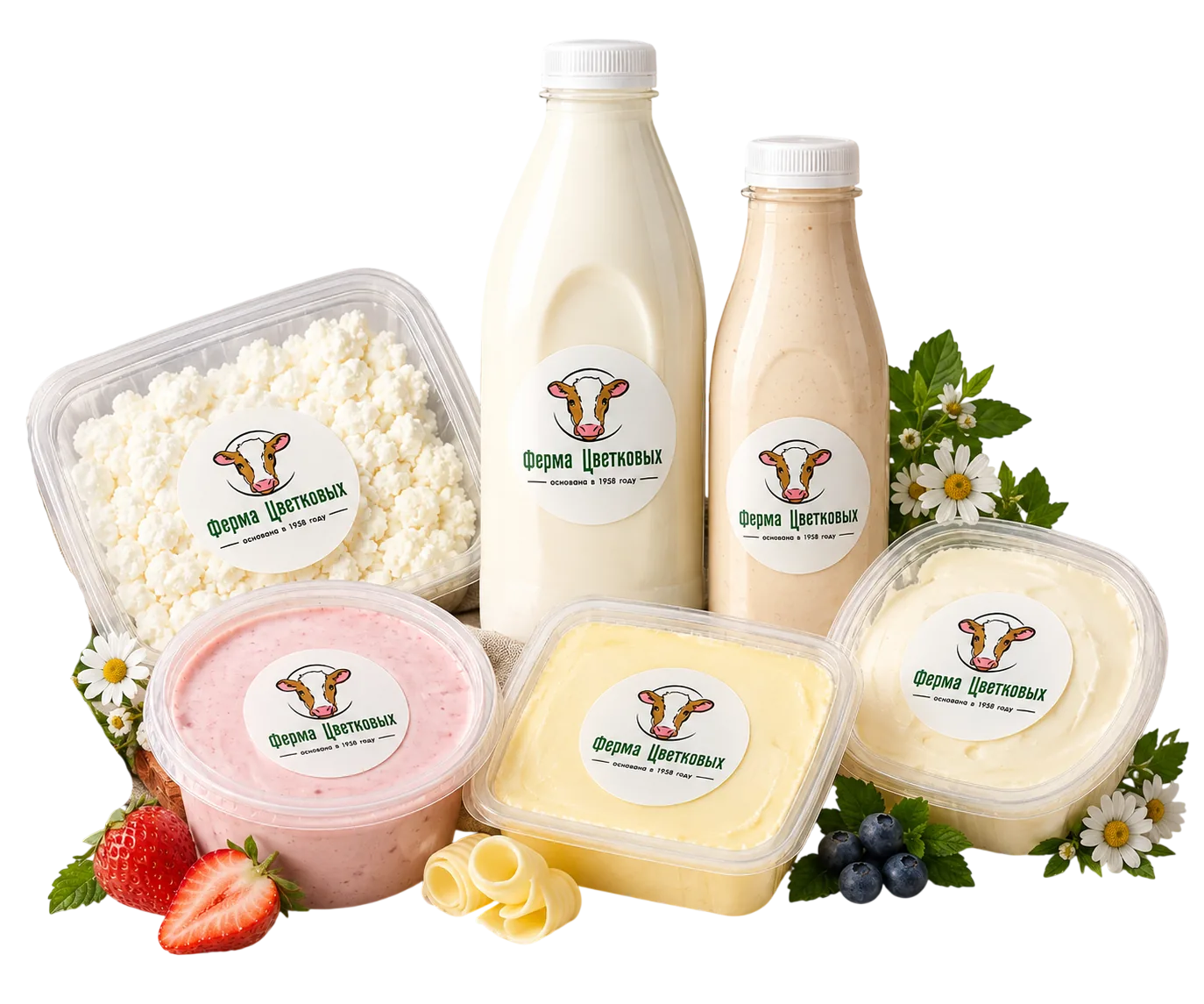 корзинка с&nbsp;продуктами фермы
